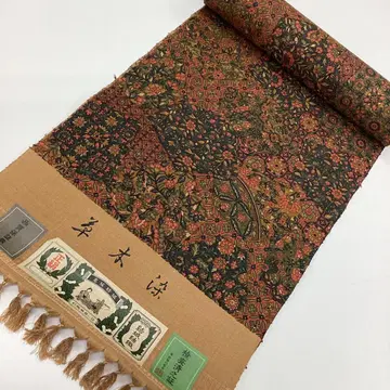 기모노 옷감, 초목 염색 , 리메이크 소재, 순수 실크 P957