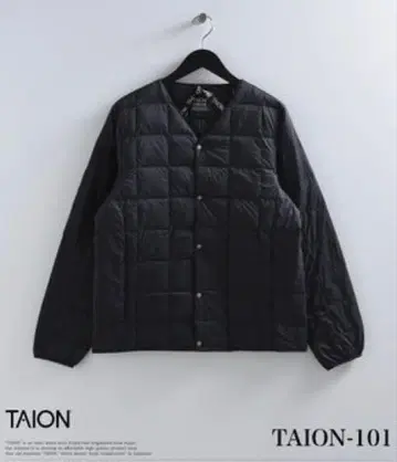 TAION 베이직 V넥 버튼 이너 다운 자켓