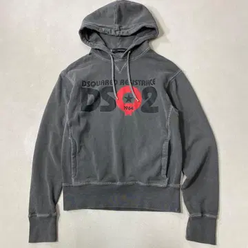 DSQUARED2 이탈리아제 빅 로고 후염 맨투맨 후디 남성용