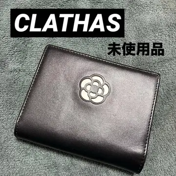 미사용품 CLATHAS 블랙 접이식 지갑