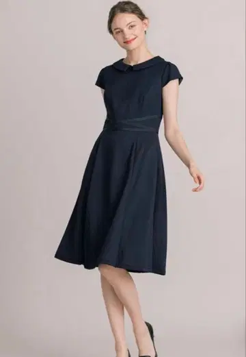 TOCCA 네이비 무릎 기장 원피스 반팔 사이즈 0 새상품급