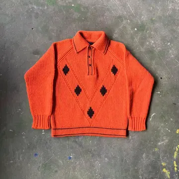 80s McGREGOR 니트 카라 부착 풀오버