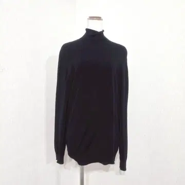 ZARA 터틀넥 니트탑 블랙 심플 노멀코어