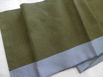 순수 실크 열림 나고야 오비 용 줄무늬 직조