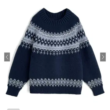 ILLIT BEB 노르딕 아가일 무늬 니트탑[gn442]