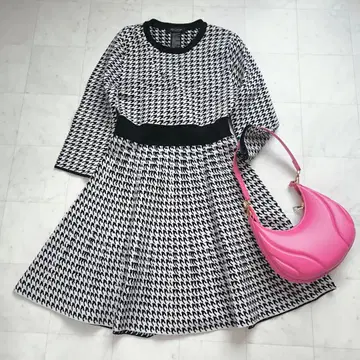 덥스타 SAMOA 더블 자카드 하운드 투스 원피스