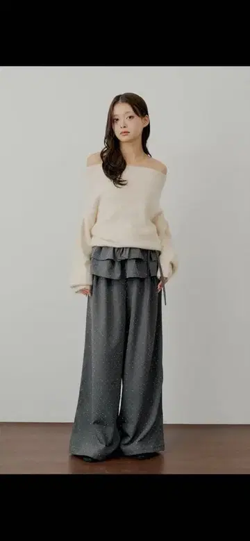 Chico 큐빅 루즈 슬랙스 팬츠