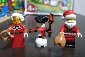 LEGO 크리스마스 미니 피규어 3개 세트 어드벤트 캘린더 산타