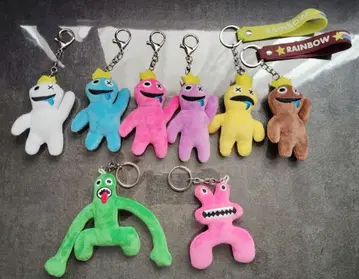 레인보우 프렌즈 마스코트 키링 8개 세트