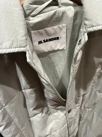 질 샌더+ 퀼팅 자켓 라이트 그린