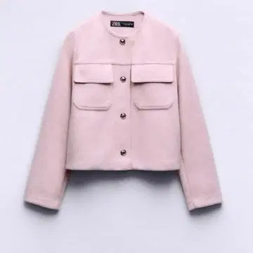 ZARA 소프트 자켓 핑크 L 사이즈