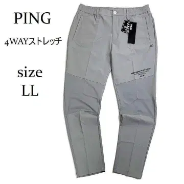 새상품 PING 핑 골프 4WAY 스트레치 테이퍼드 팬츠 그레이 LL