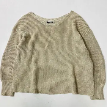 CHAOS 카오스 V넥 와이드 니트 오버 사이즈 풀오버