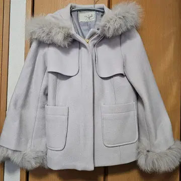 노엘라 퍼 숏 더플 코트