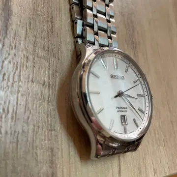 SEIKO PRESAGE 자동 와인딩 손목시계 실버