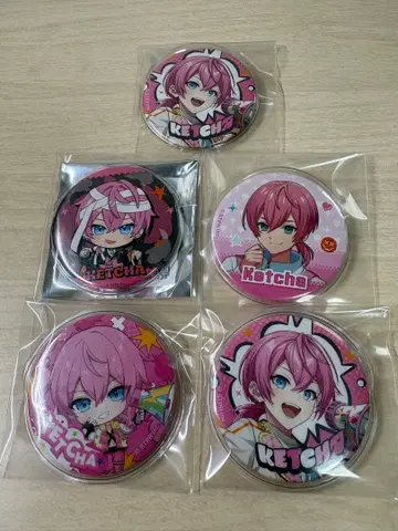 AMPTAK x COLORS <bos>차쿤 캔뱃지 5개 세트