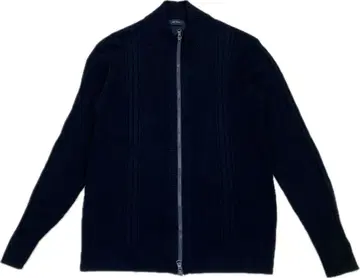 새상품급 조셉옴므 울 니트 더블 지퍼 스탠드 카라 가디건 블랙/그레이