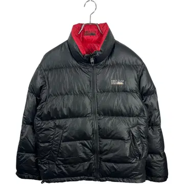 퍼스트다운 리버서블 다운 자켓 블루종 아우터 블랙L