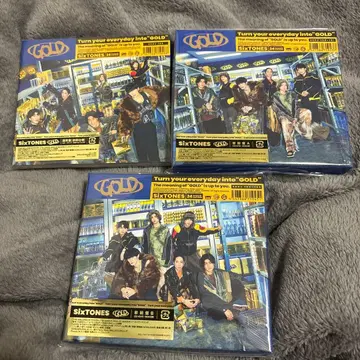 SixTONES GOLD 초회반 A B 보통 3 형태 앨범 CD DVD