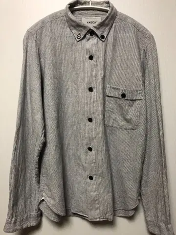 YAECA 야에카 스트라이프 긴팔 셔츠 일본제