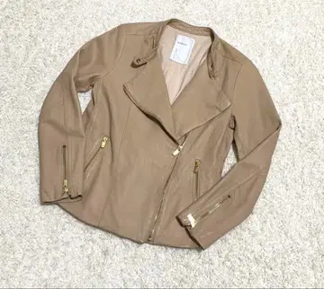 Noble 노블 소프트 램 가죽 라이더 블루종 자켓