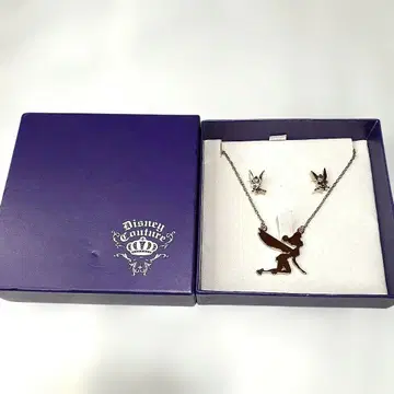 Disney 팅커벨 목걸이 귀찌 세트 GOLD 사양