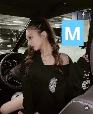 shoko 아베일 백 로고 트레이닝복 M 사이즈 블랙