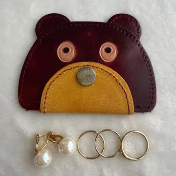잡화 세트 귀찌 반지 반지 파우치 펄 코인 케이스