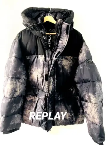 REPLAY 충전솜 다운 자켓 L