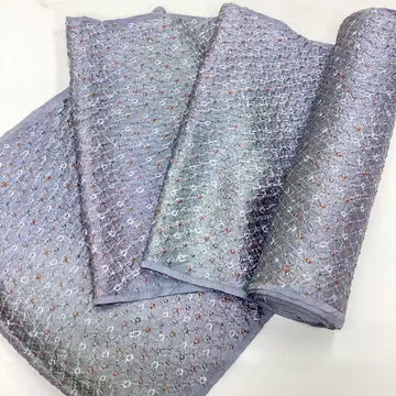 기모노 옷감, 시보리 코몬, 리메이크 소재, 순수 실크 P959