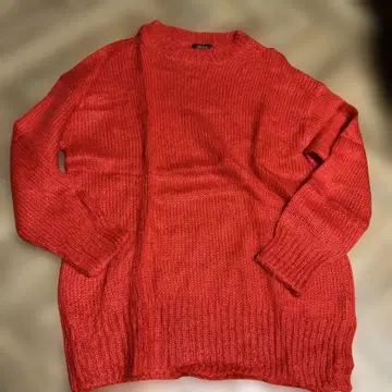 저널 스탠다드 L'ESSAGE 빨간색 모헤어 니트 스웨터