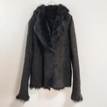 UNITED ARROWS 무스탕 자켓 M 블랙 양가죽 풀 퍼