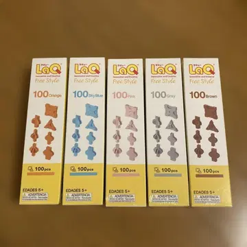 [ 새상품 ] LaQ 프리스타일 500피스 ( 100 x 5색 )