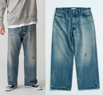 정가 72,600엔 24AW RonHerman 와이드 데님 팬츠