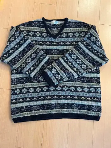 L.L.Bean 울 V넥 스웨터