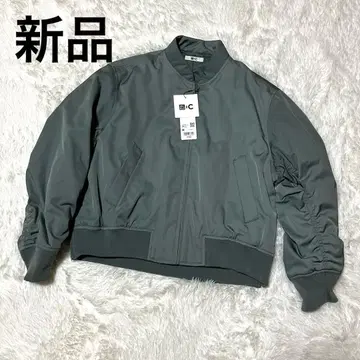 [택 포함 새상품] UNIQLO :C 보머 자켓 그린 M 사이즈