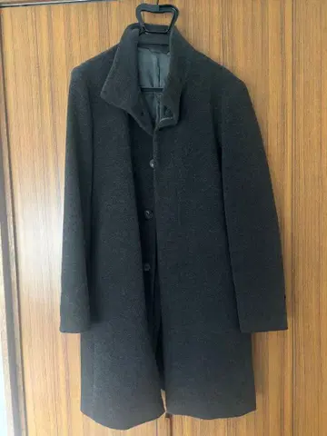 준멘 다크 그레이 울 코트