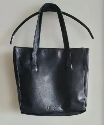 MARGARET HOWELL 가죽 토트백 블랙