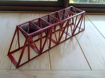 엔도 HO 게이지 1809 워렌 트러스 철교 빨간색 박스 없음