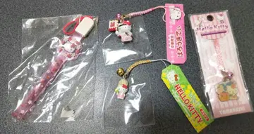 미사용 헬로키티 초레어 스트랩 4개 세트 레트로
