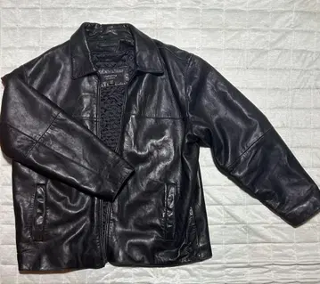 claiborne 램스킨 블랙 가죽 자켓