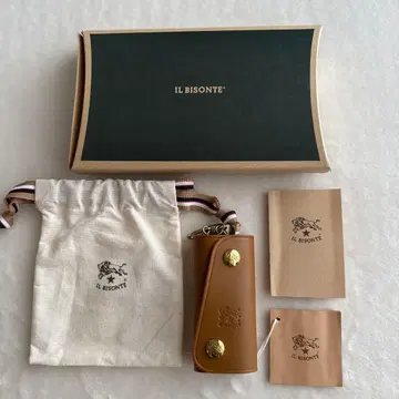 미사용 일비종떼 키케이스 카멜 박스 있음