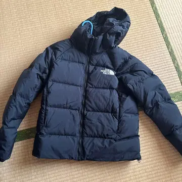 THE NORTH FACE 블랙 다운 자켓 후드 부착 사이즈 L