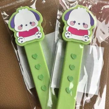 산리오 부채 그립 포차코 2세트