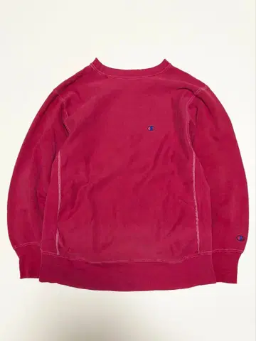 Champion 리버스 위브 맨투맨 트레이닝복 짙은 핑크 L