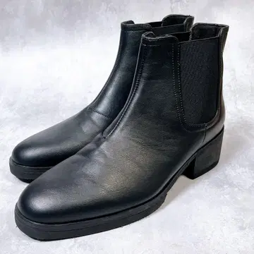 미사용급 [ Glabella ] 사이드 고어 부츠 (M) 블랙 힐