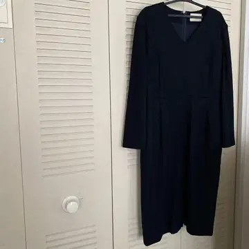 울 원피스 United Arrows 사이즈 38 짙은 네이비