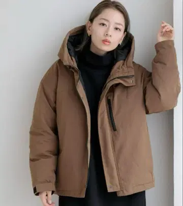 후디 다운 자켓