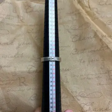 실버 심플 돌 반지 약 22호