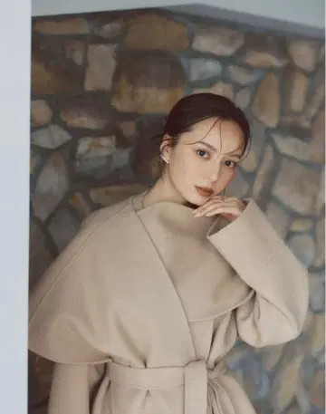 anuans 리버 울 미들 머플러 코트